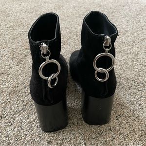 Black faux Suede Boots